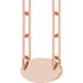 Engravable Oval Necklace or Center