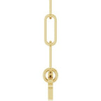 Engravable Oval Necklace or Center