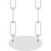 Engravable Oval Necklace or Center