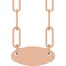 Engravable Oval Necklace or Center