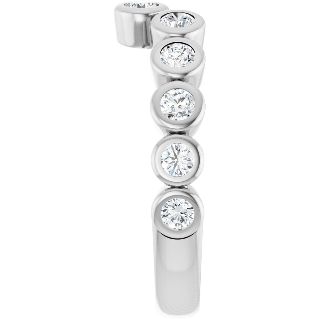 Bezel-Set Accented Engagement Ring or Band
