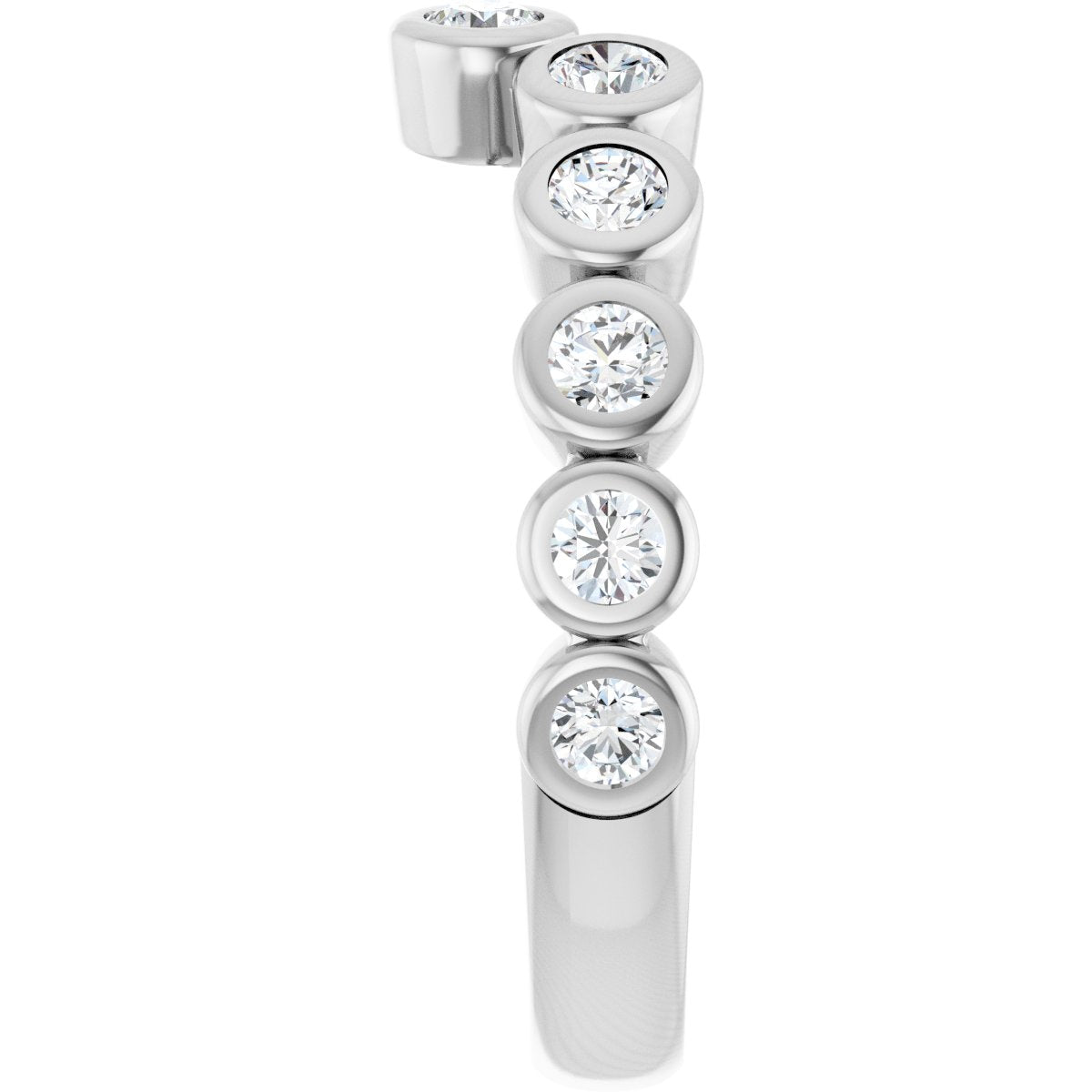 Bezel-Set Accented Engagement Ring or Band