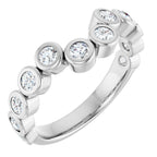 Bezel-Set Accented Engagement Ring or Band