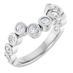 Bezel-Set Accented Engagement Ring or Band