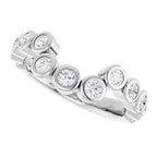 Bezel-Set Accented Engagement Ring or Band