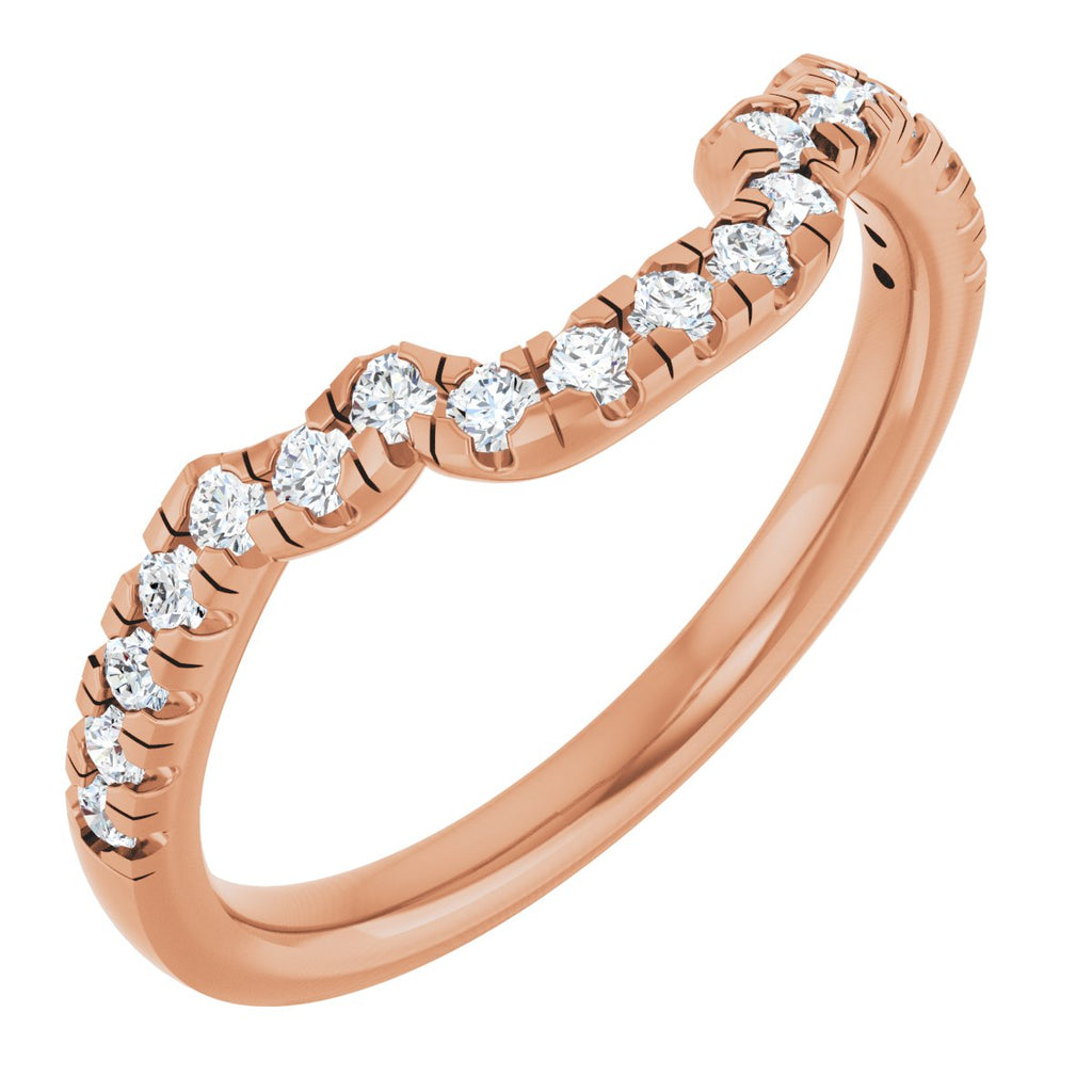 Double Claw-Prong Three-Stone Engagement Ring or Band