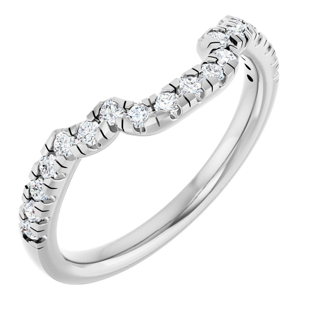 Double Claw-Prong Three-Stone Engagement Ring or Band