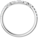 Double Claw-Prong Three-Stone Engagement Ring or Band