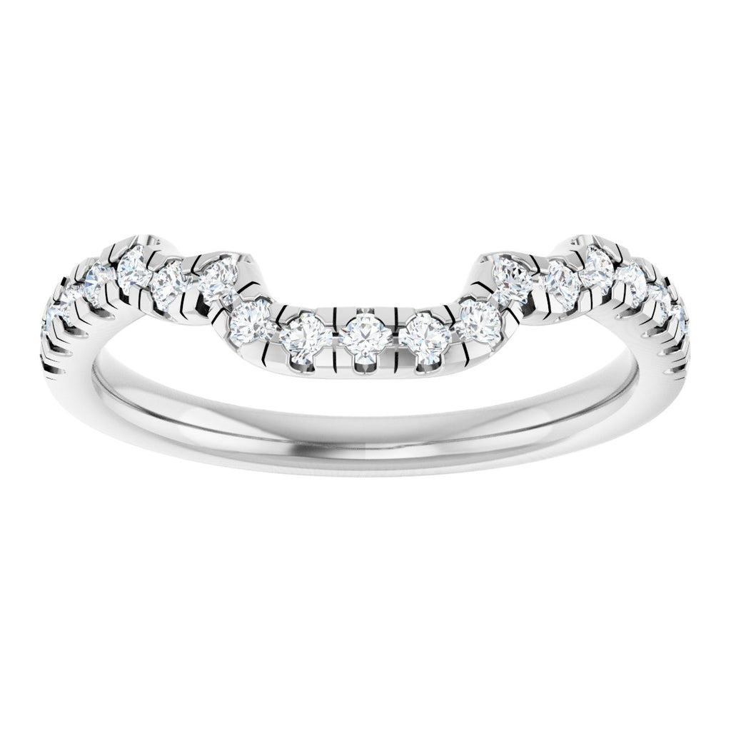 Double Claw-Prong Three-Stone Engagement Ring or Band