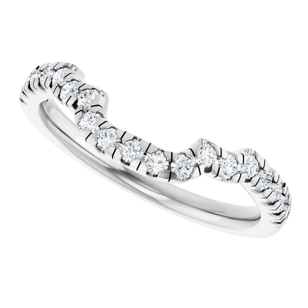 Double Claw-Prong Three-Stone Engagement Ring or Band