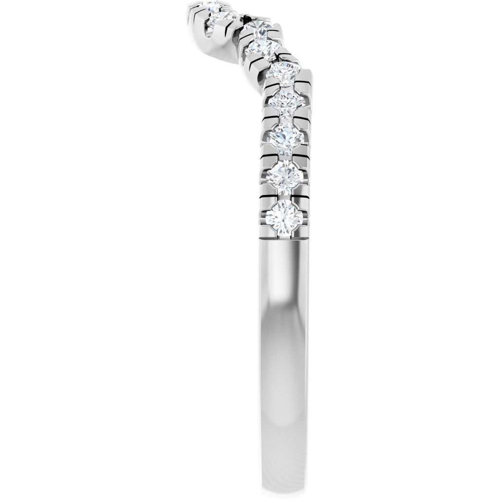 Double Claw-Prong Three-Stone Engagement Ring or Band