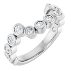 Bezel-Set Accented Engagement Ring or Band