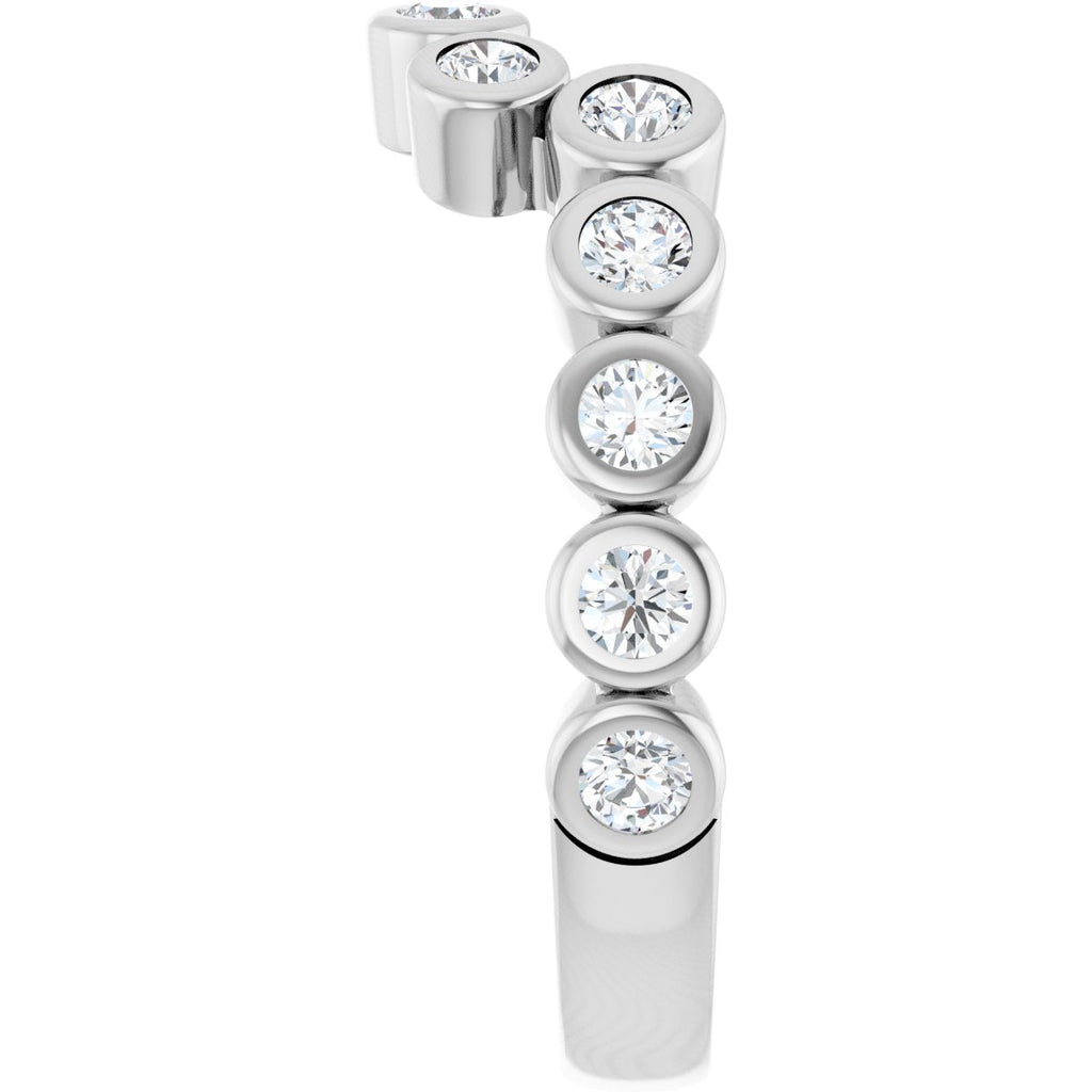 Bezel-Set Accented Engagement Ring or Band