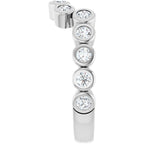 Bezel-Set Accented Engagement Ring or Band