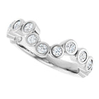 Bezel-Set Accented Engagement Ring or Band