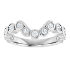 Bezel-Set Accented Engagement Ring or Band