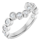Bezel-Set Accented Engagement Ring or Band