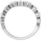 Bezel-Set Accented Engagement Ring or Band