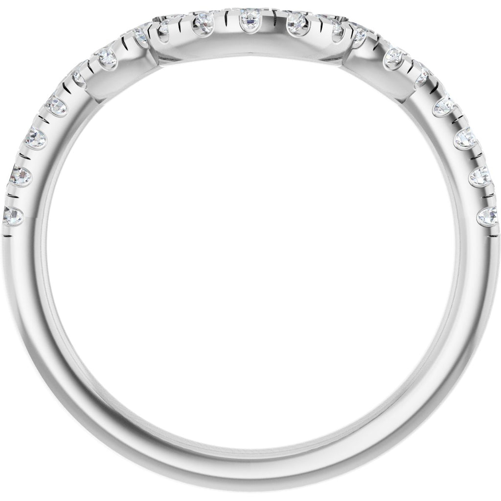 Double Claw-Prong Three-Stone Engagement Ring or Band