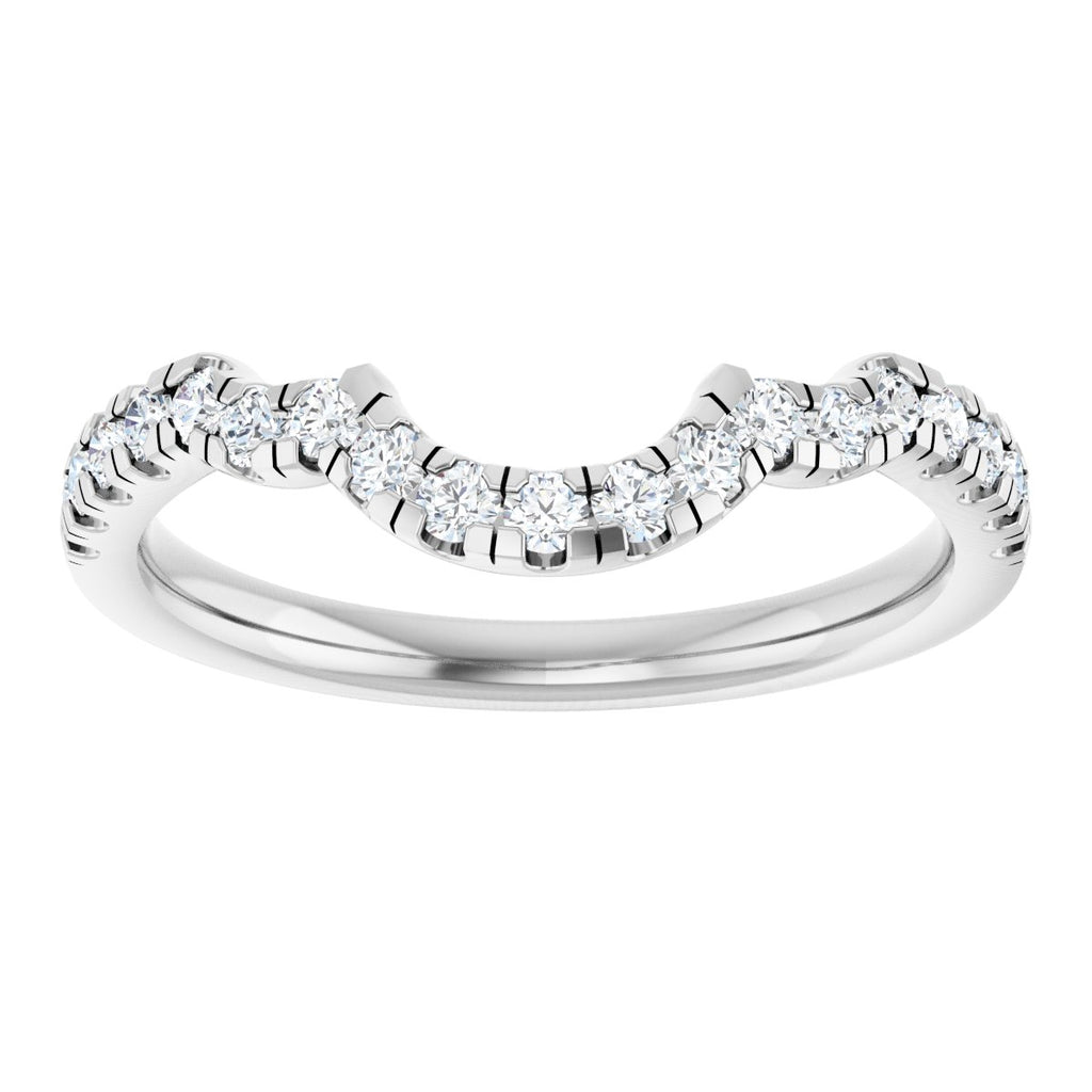 Double Claw-Prong Three-Stone Engagement Ring or Band