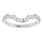 Double Claw-Prong Three-Stone Engagement Ring or Band