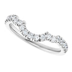 Double Claw-Prong Three-Stone Engagement Ring or Band