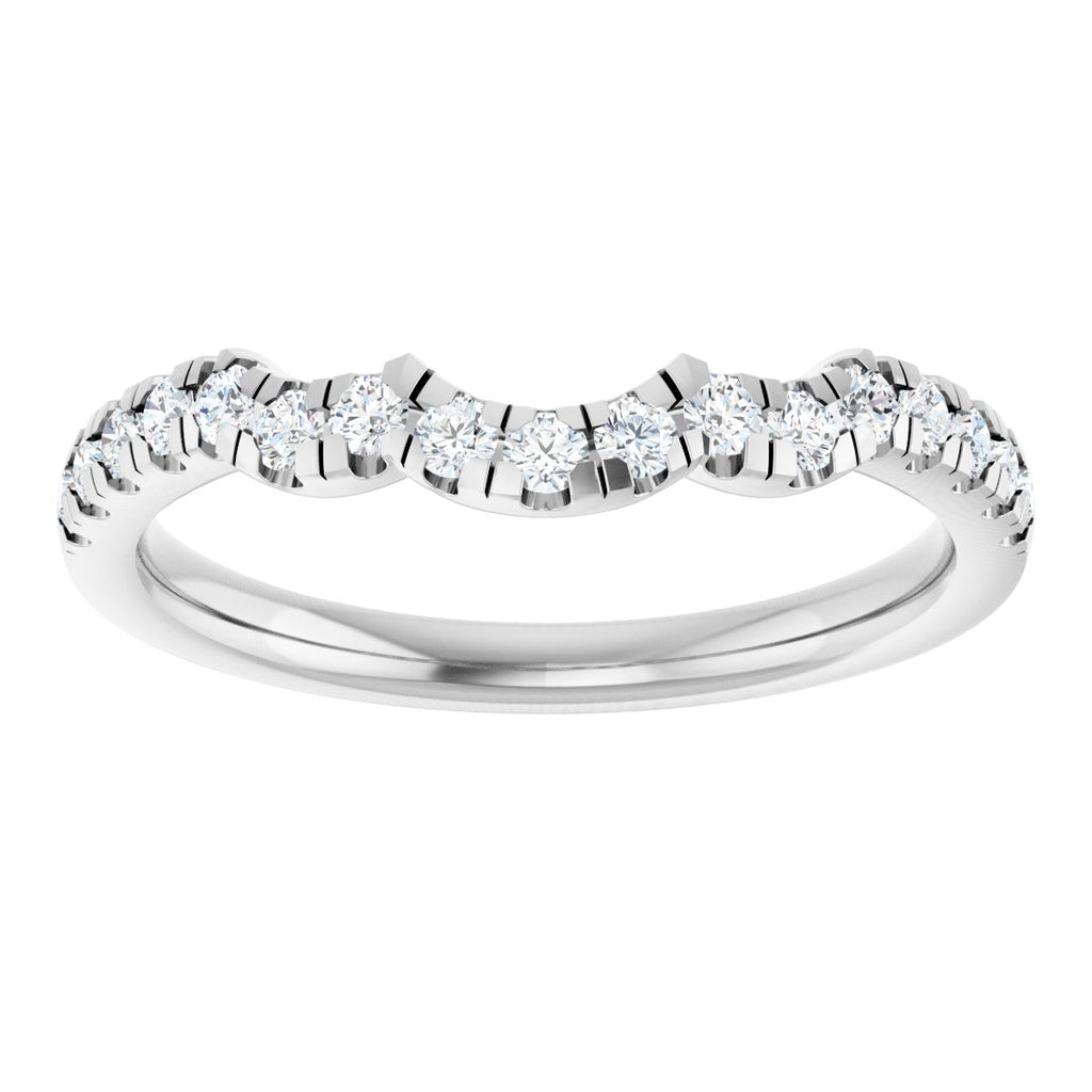 Double Claw-Prong Three-Stone Engagement Ring or Band