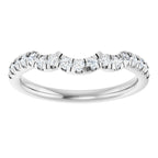 Double Claw-Prong Three-Stone Engagement Ring or Band