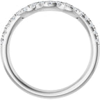 Double Claw-Prong Three-Stone Engagement Ring or Band