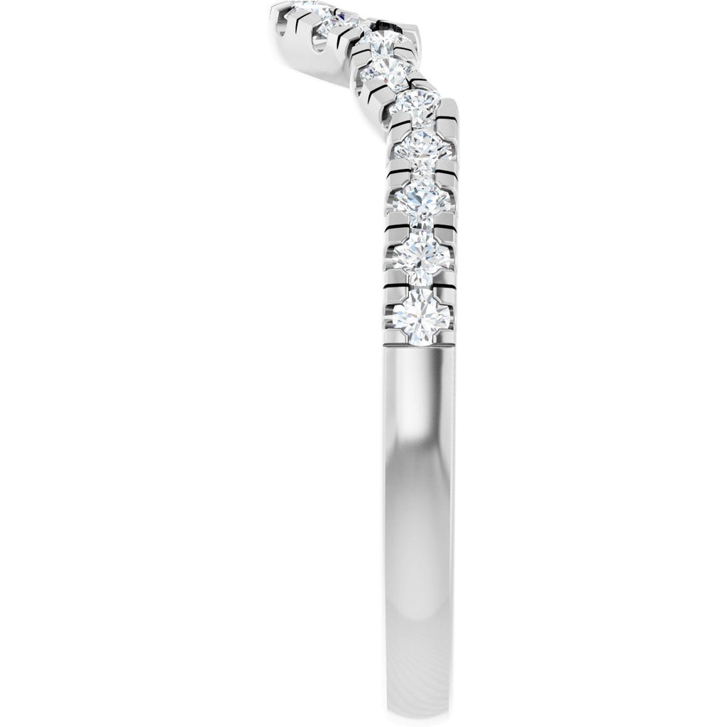Double Claw-Prong Three-Stone Engagement Ring or Band