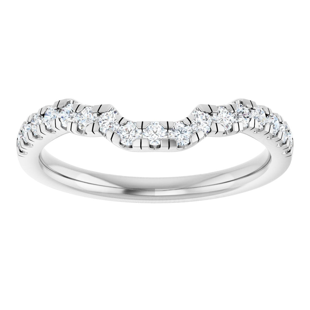 Double Claw-Prong Three-Stone Engagement Ring or Band