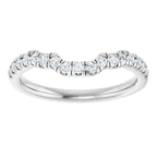 Double Claw-Prong Three-Stone Engagement Ring or Band