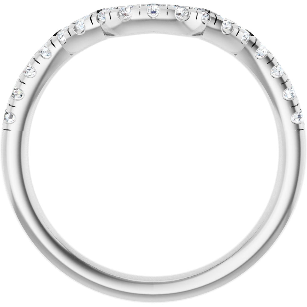 Double Claw-Prong Three-Stone Engagement Ring or Band