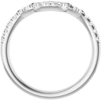Double Claw-Prong Three-Stone Engagement Ring or Band