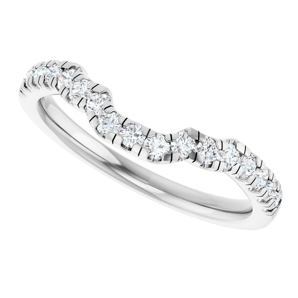 Double Claw-Prong Three-Stone Engagement Ring or Band