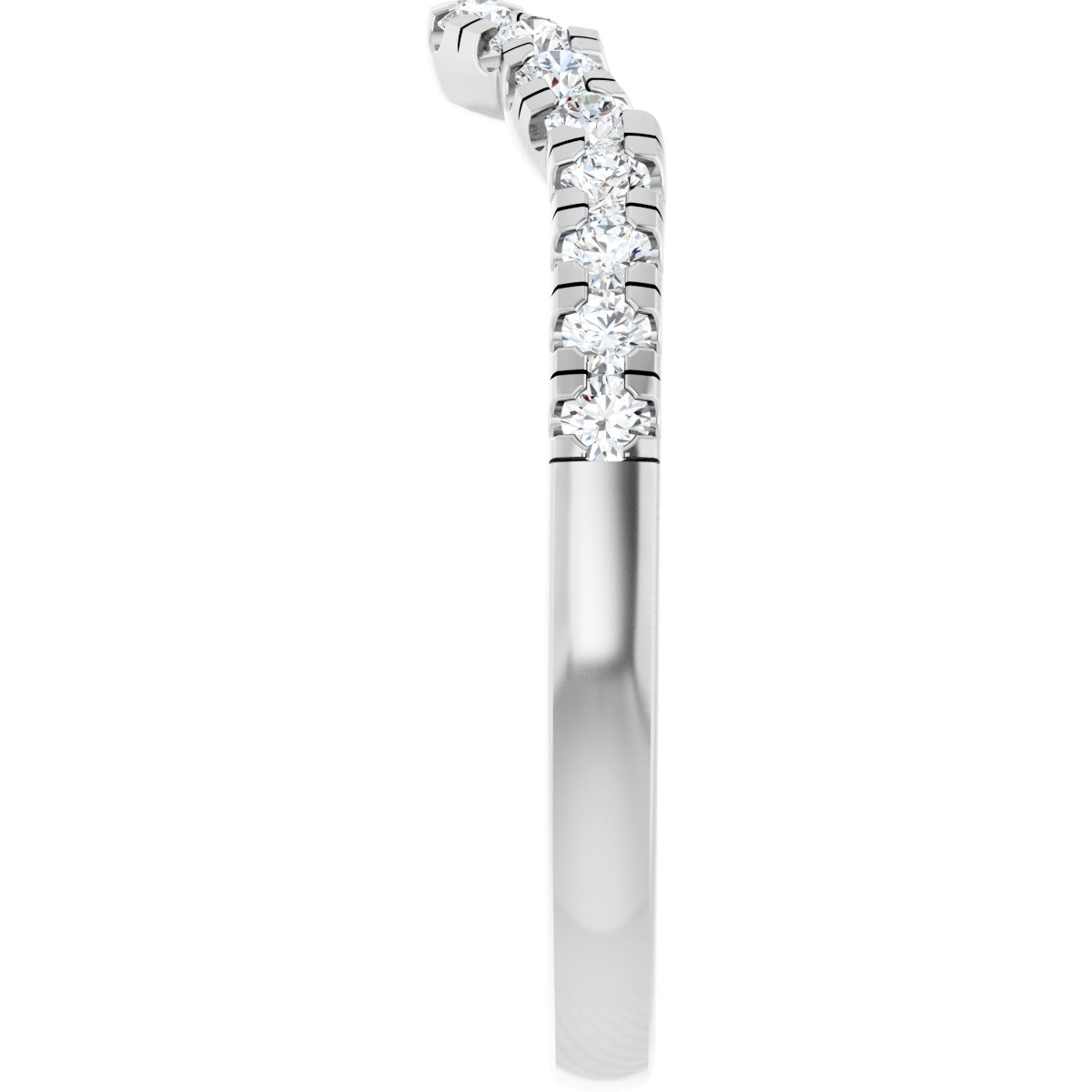 Double Claw-Prong Three-Stone Engagement Ring or Band