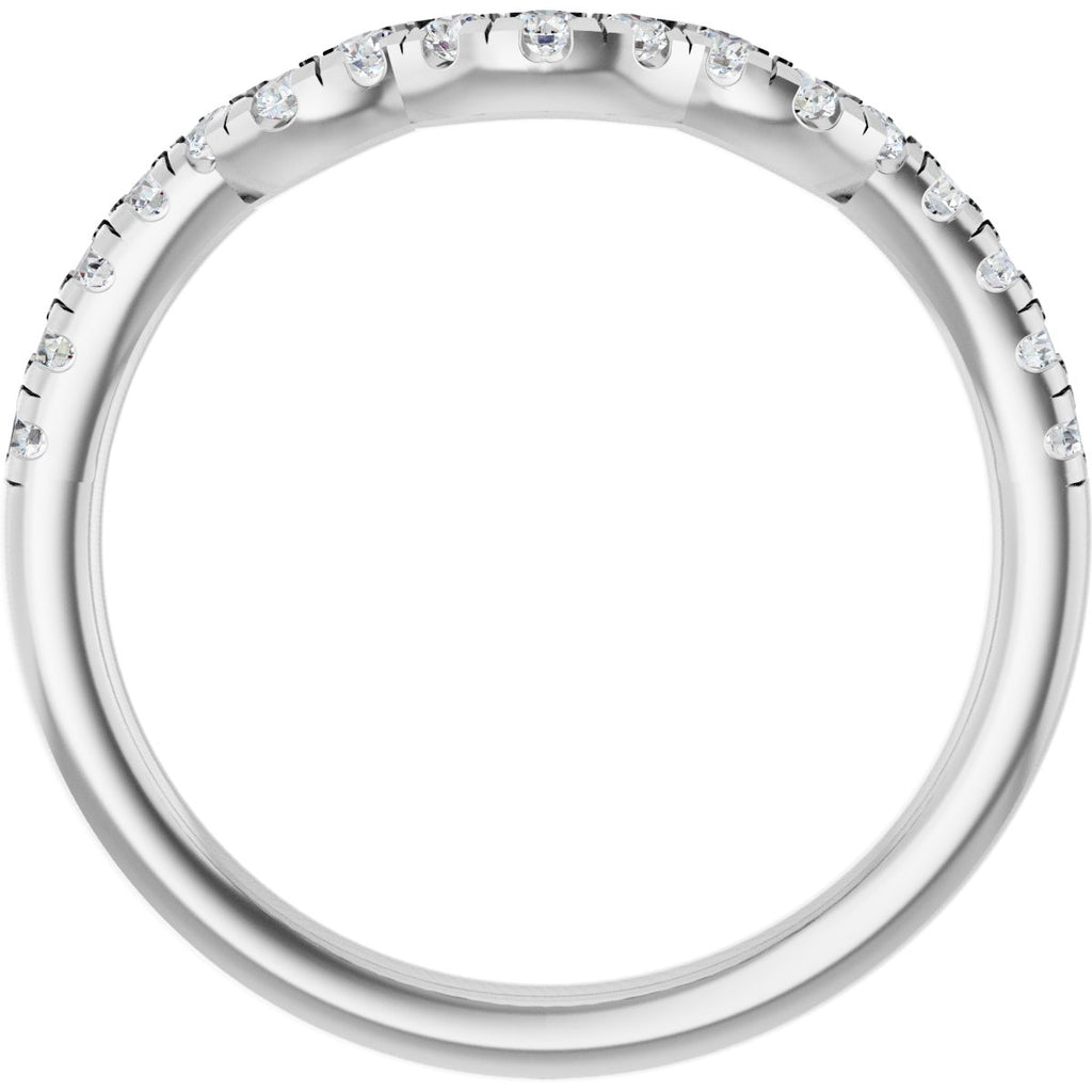 Double Claw-Prong Three-Stone Engagement Ring or Band