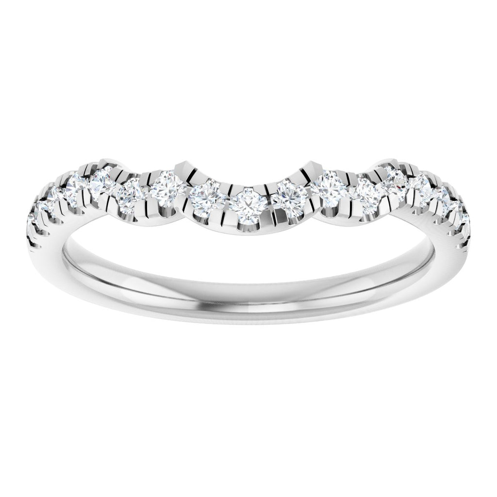 Double Claw-Prong Three-Stone Engagement Ring or Band