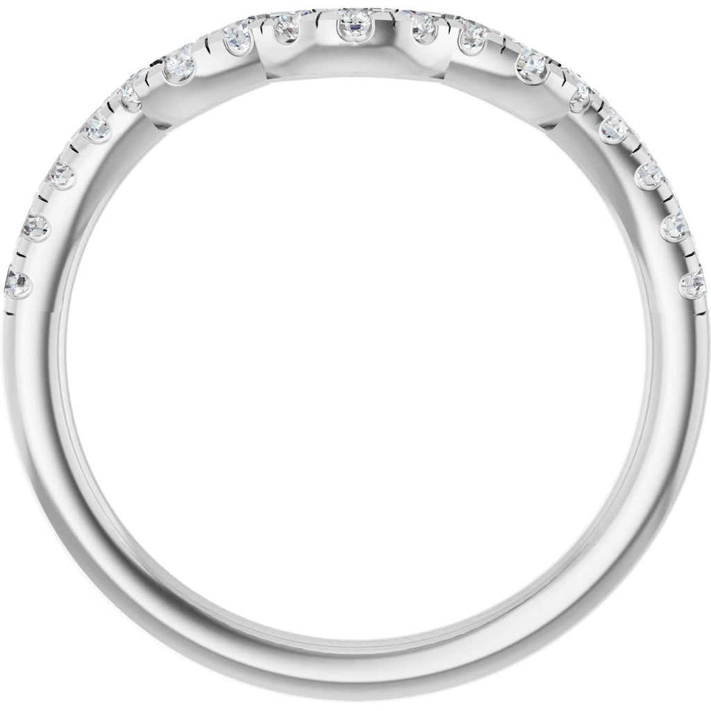 Double Claw-Prong Three-Stone Engagement Ring or Band