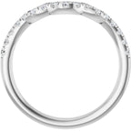 Double Claw-Prong Three-Stone Engagement Ring or Band