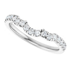 Double Claw-Prong Three-Stone Engagement Ring or Band
