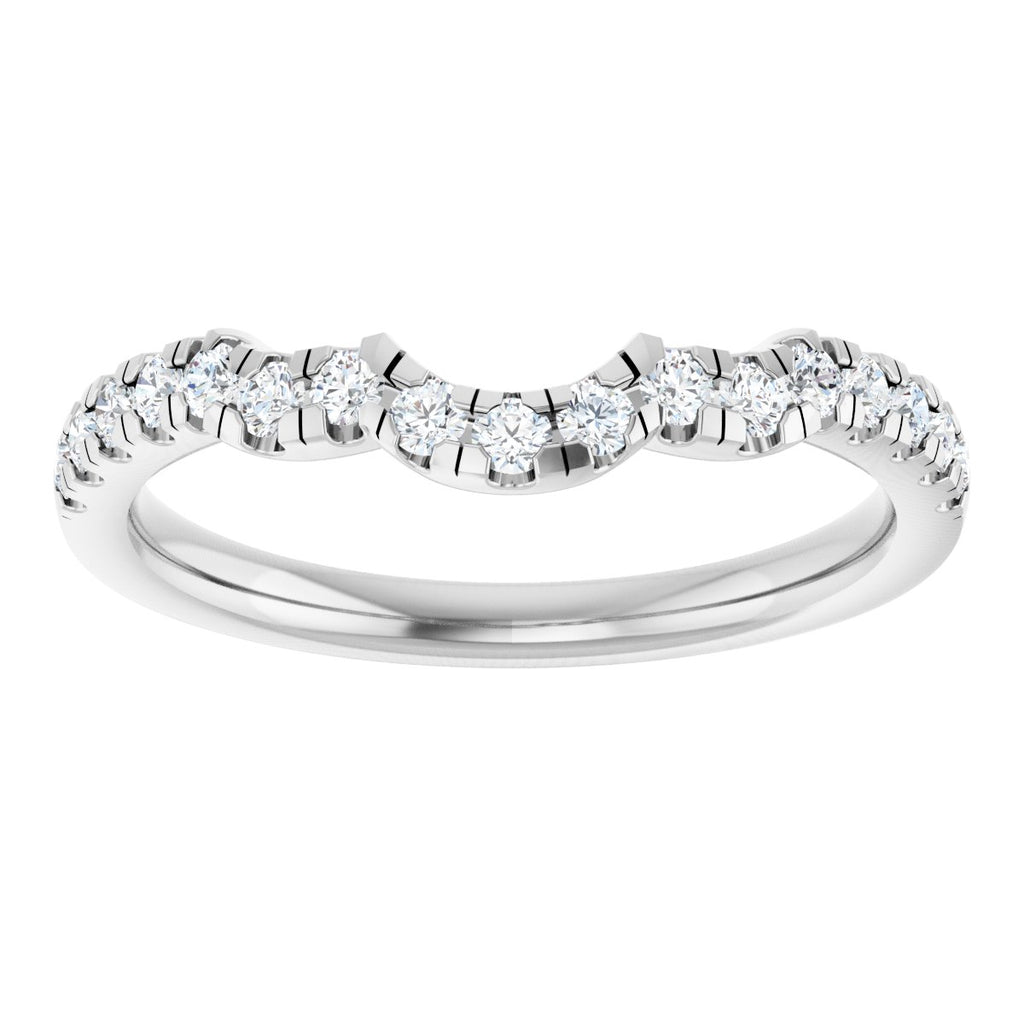Double Claw-Prong Three-Stone Engagement Ring or Band