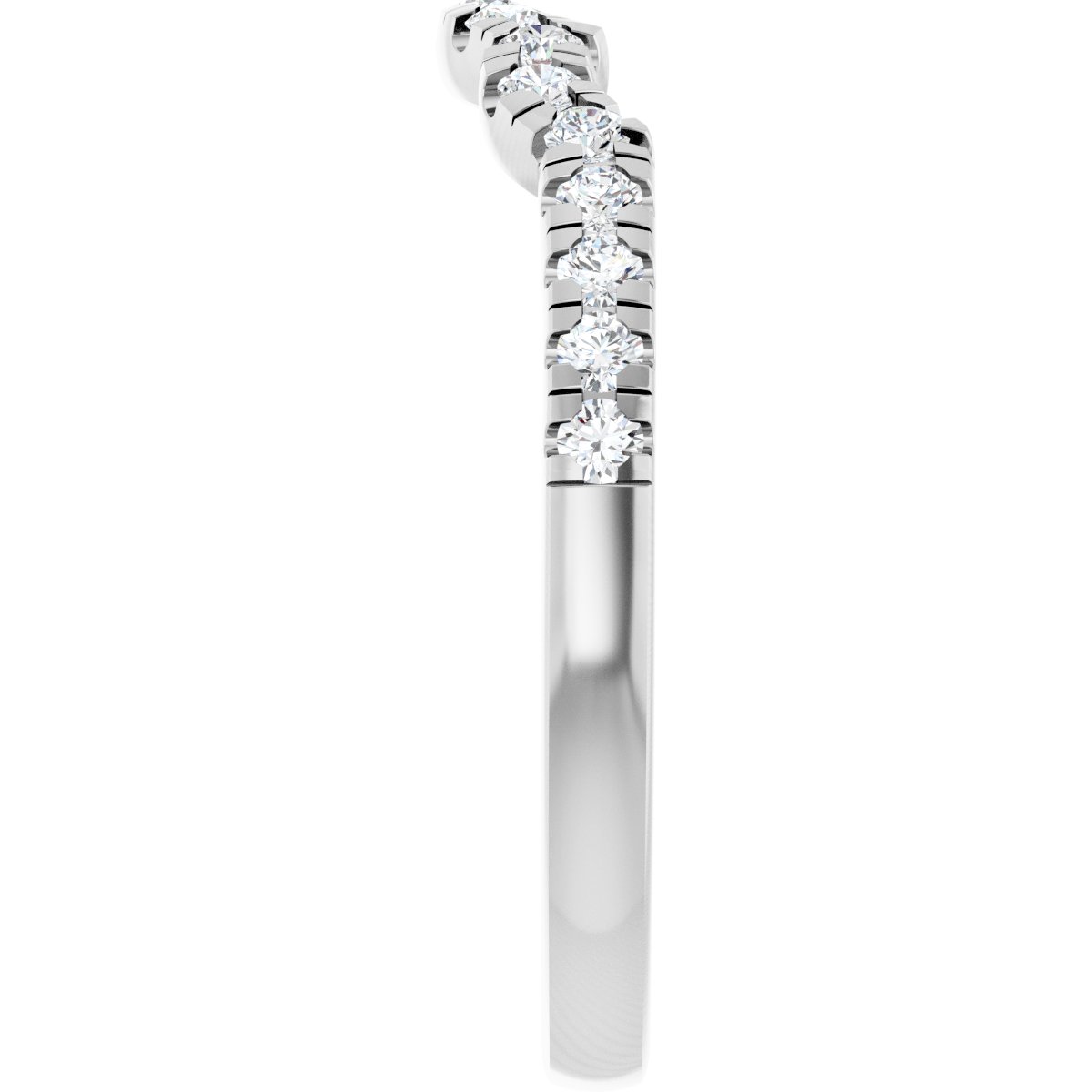 Double Claw-Prong Three-Stone Engagement Ring or Band