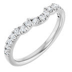 Double Claw-Prong Three-Stone Engagement Ring or Band