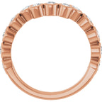 Bezel-Set Accented Engagement Ring or Band