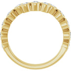 Bezel-Set Accented Engagement Ring or Band
