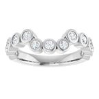 Bezel-Set Accented Engagement Ring or Band