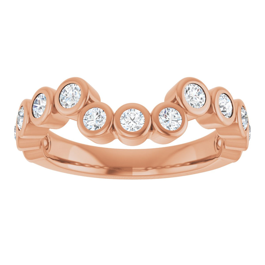 Bezel-Set Accented Engagement Ring or Band