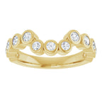 Bezel-Set Accented Engagement Ring or Band