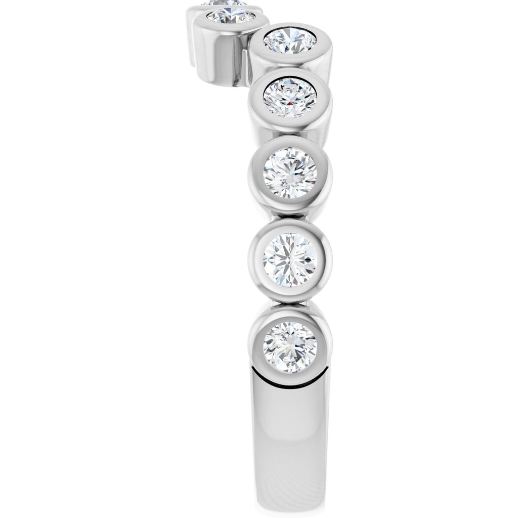 Bezel-Set Accented Engagement Ring or Band